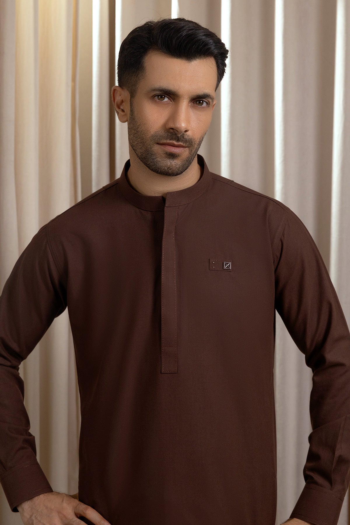Classic Brown Men’s Waistcoat Set