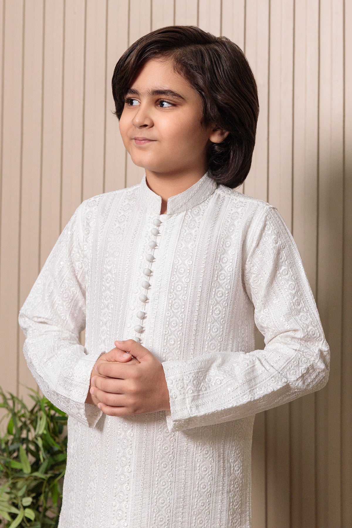 Kids Off White Designer Kurta Pajama