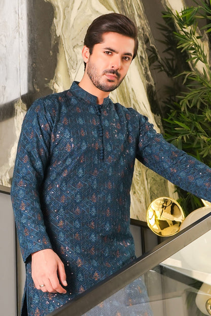 Royal Blue Designer Kurta Pajama