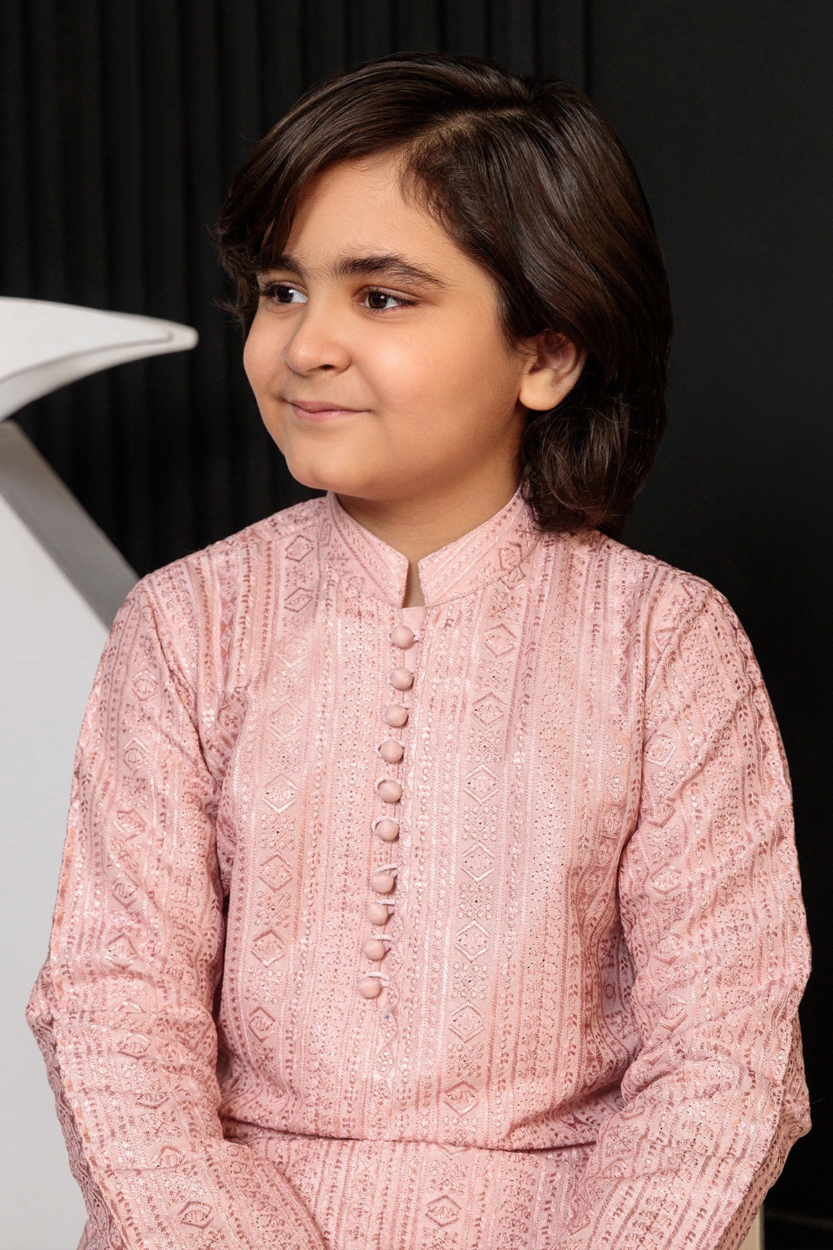 Kids Pink Designer Kurta Pajama