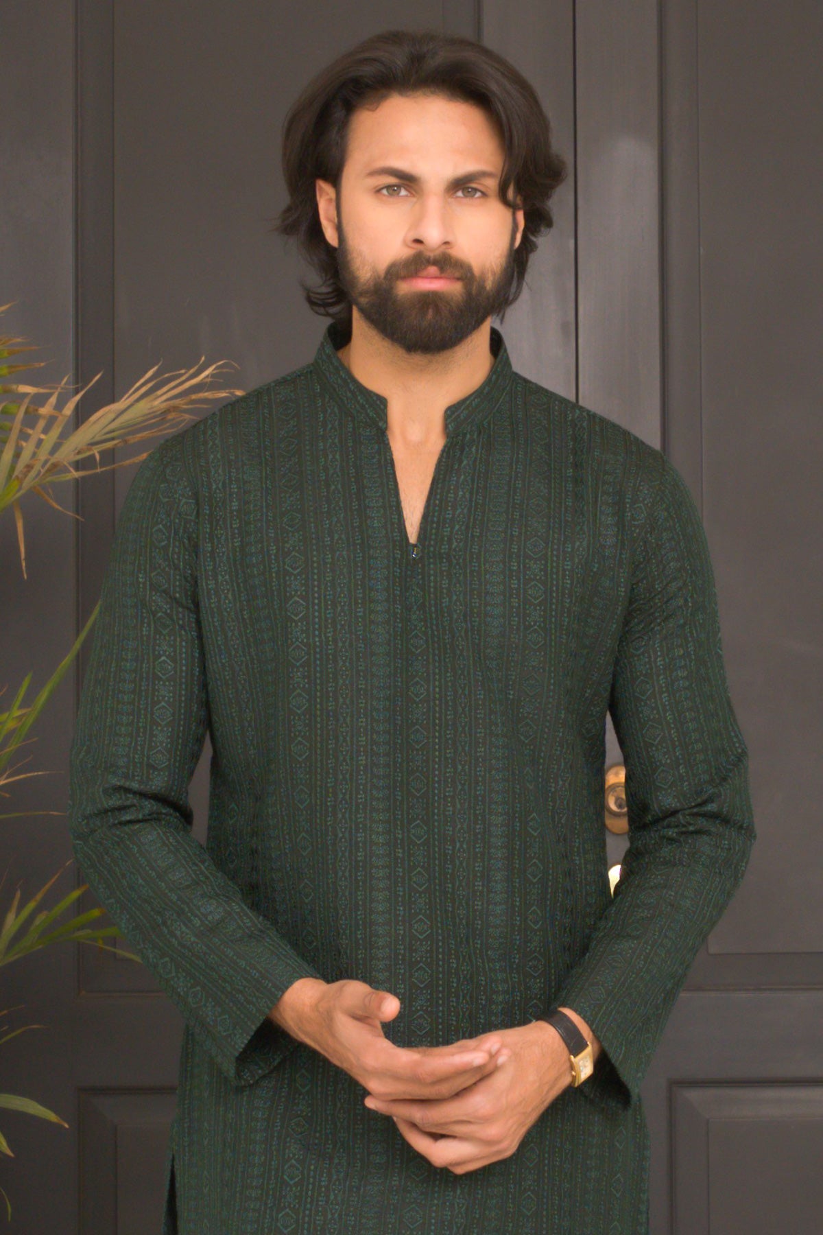 Green Designer Kurta Pajama