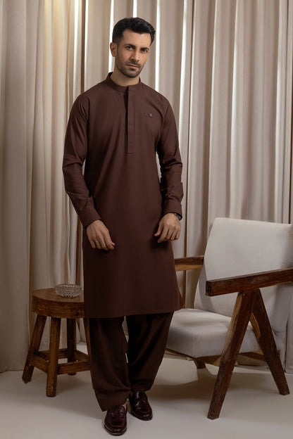Classic Brown Men’s Waistcoat Set