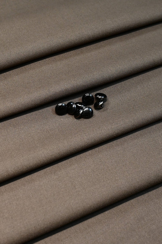 ESPRESSO BROWN UNSTITCHED KAMEEZ SHALWAR FABRIC