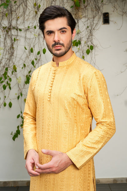 Golden Designer Kurta Pajama