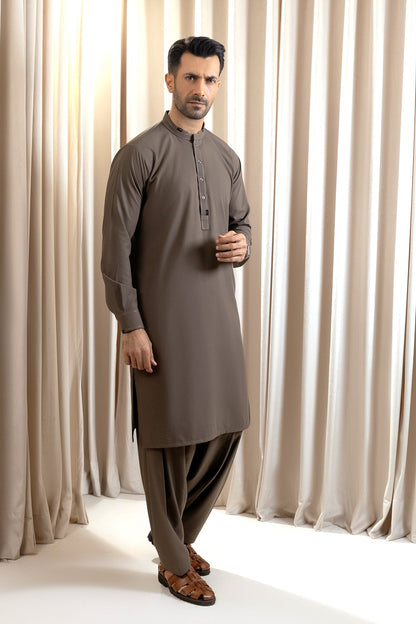 Men’s Slate Grey Waistcoat Set – Simple & Sophisticated