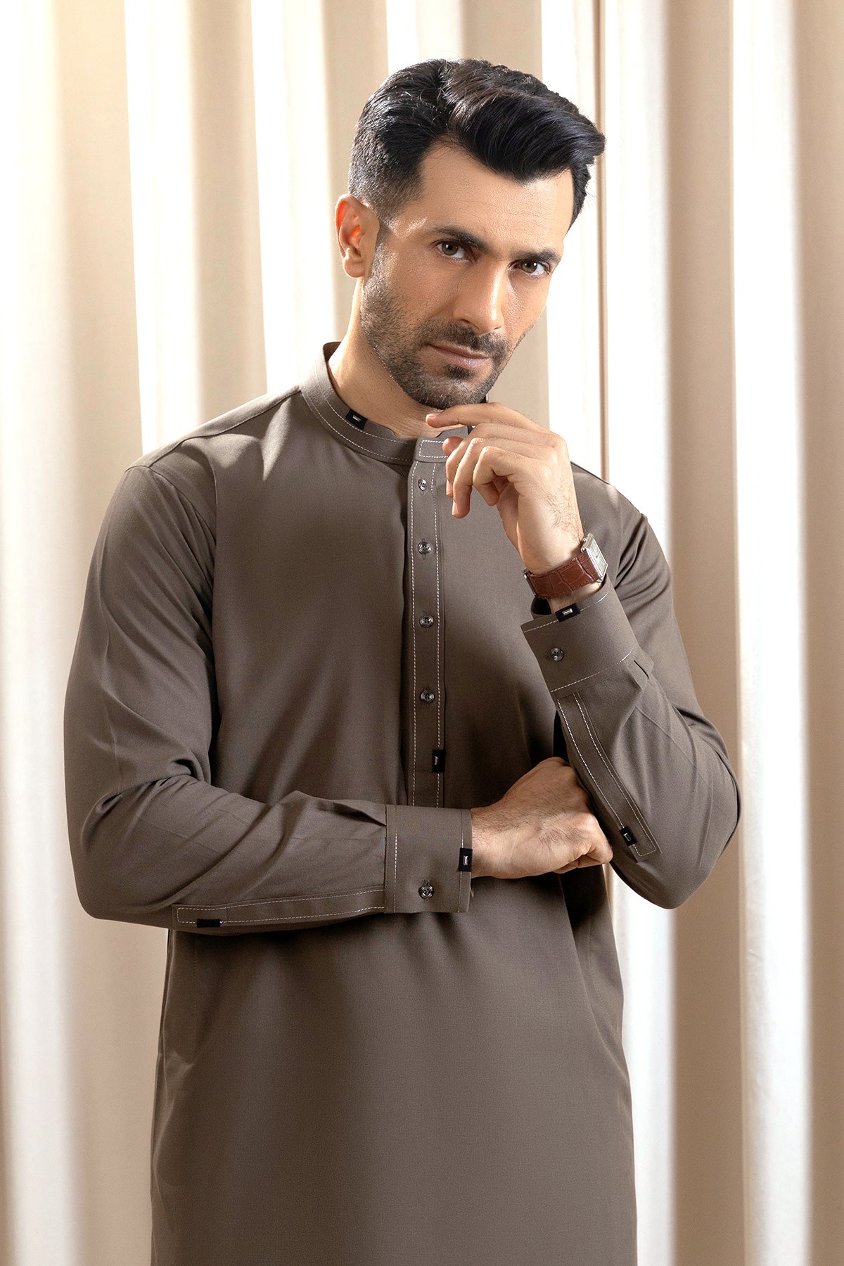 Men’s Slate Grey Waistcoat Set – Simple & Sophisticated