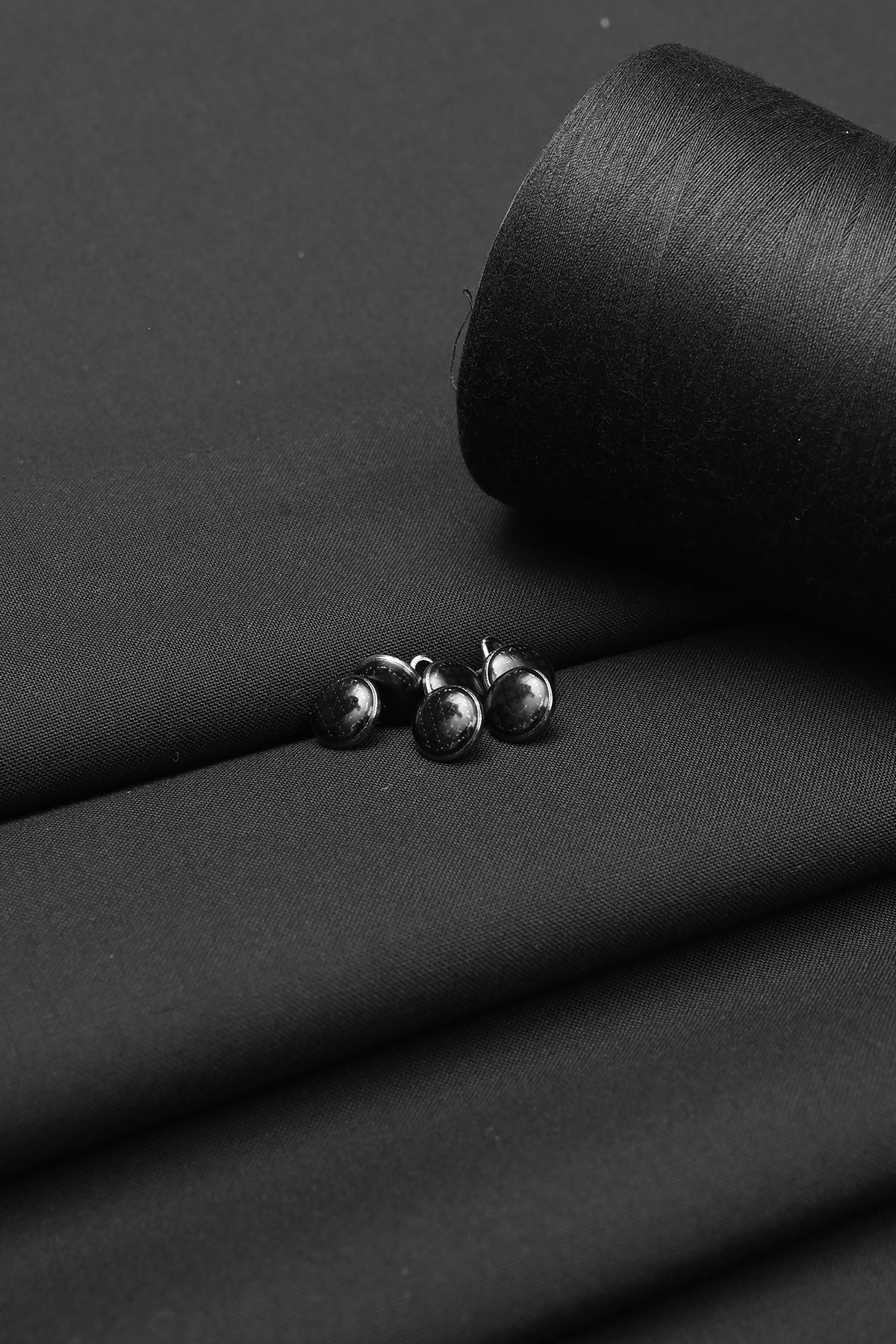 BlACK UNSTITCHED KAMEEZ SHALWAR FABRIC