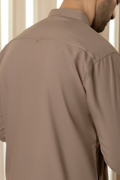 Men’s Mocha Brown Waistcoat Set – Basic & Refined