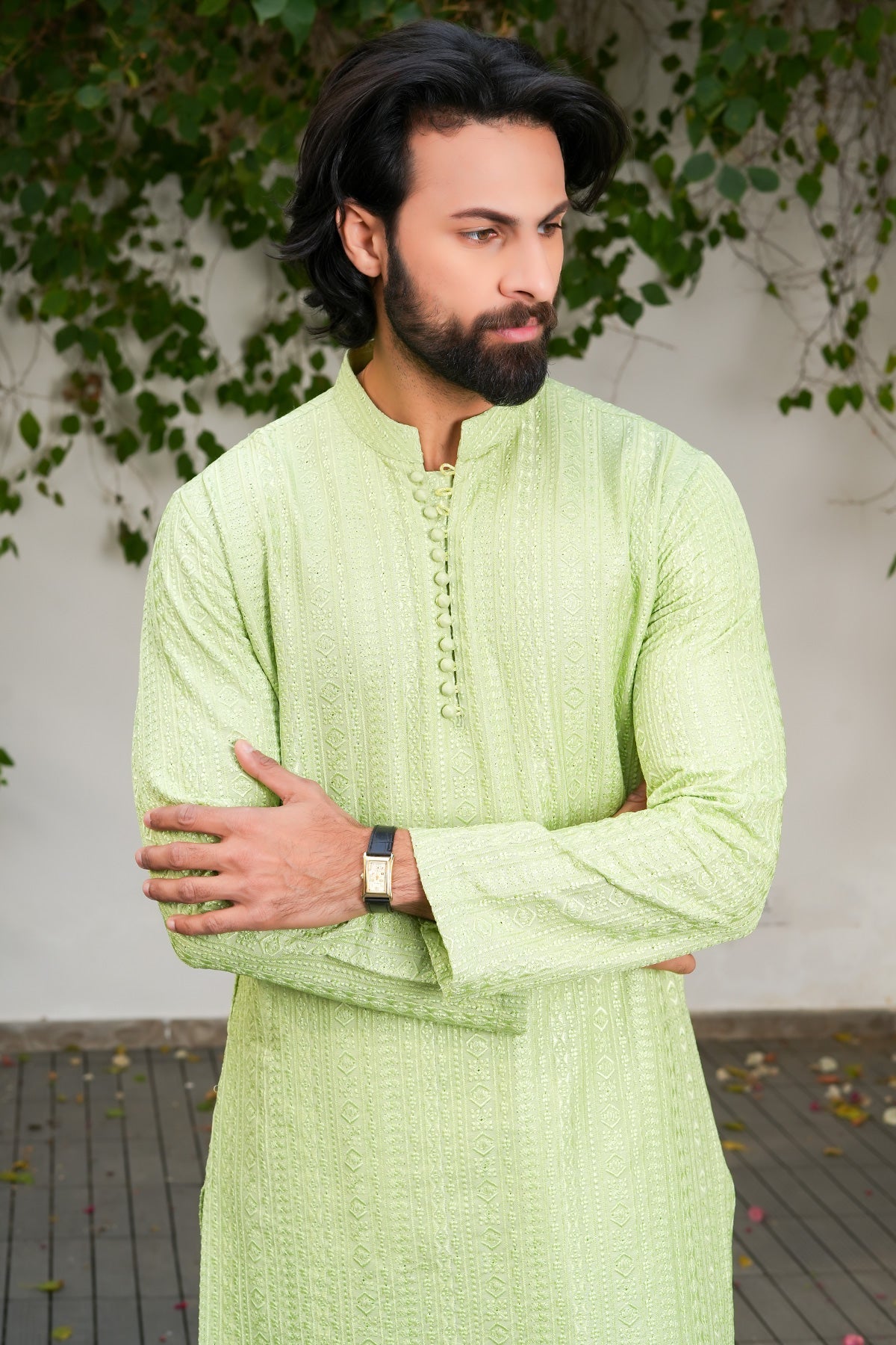 Pistachio Designer Kurta Pajama