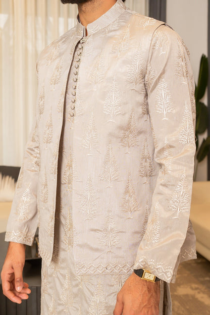 Grey Designer Kurta pajama