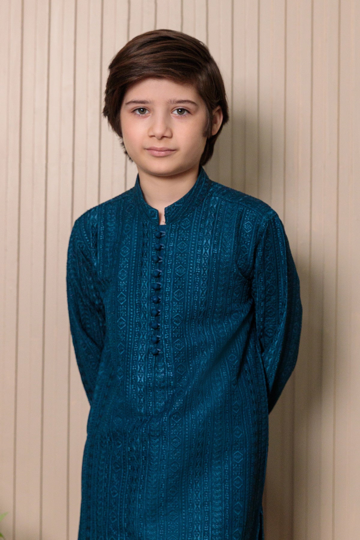 Kids Blue Designer Kurta Pajama